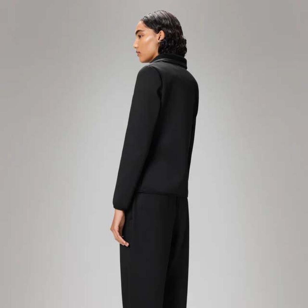 Giacca Rains Modello Safi Fleece Hybrid Curve Jac Colore Nero 3/5