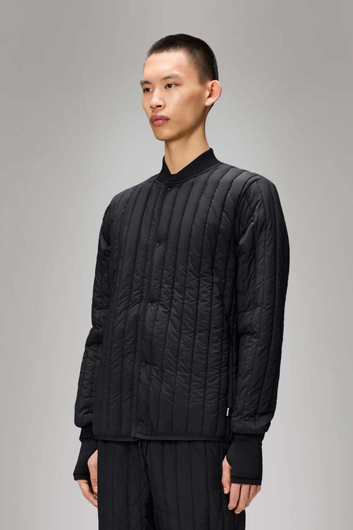 Giacca Rains Modello Banja Liner Bomber Jacjet T1 Colore Nero 5/5