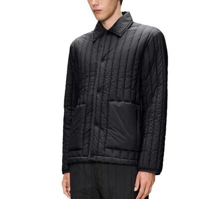 Jackett Rains Modell Banja Liner Overshirt T1 Farbe Schwarz