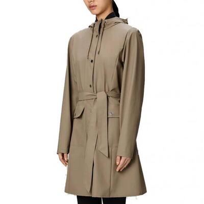 Jack rains model curve long jacket w3 kleur grijs