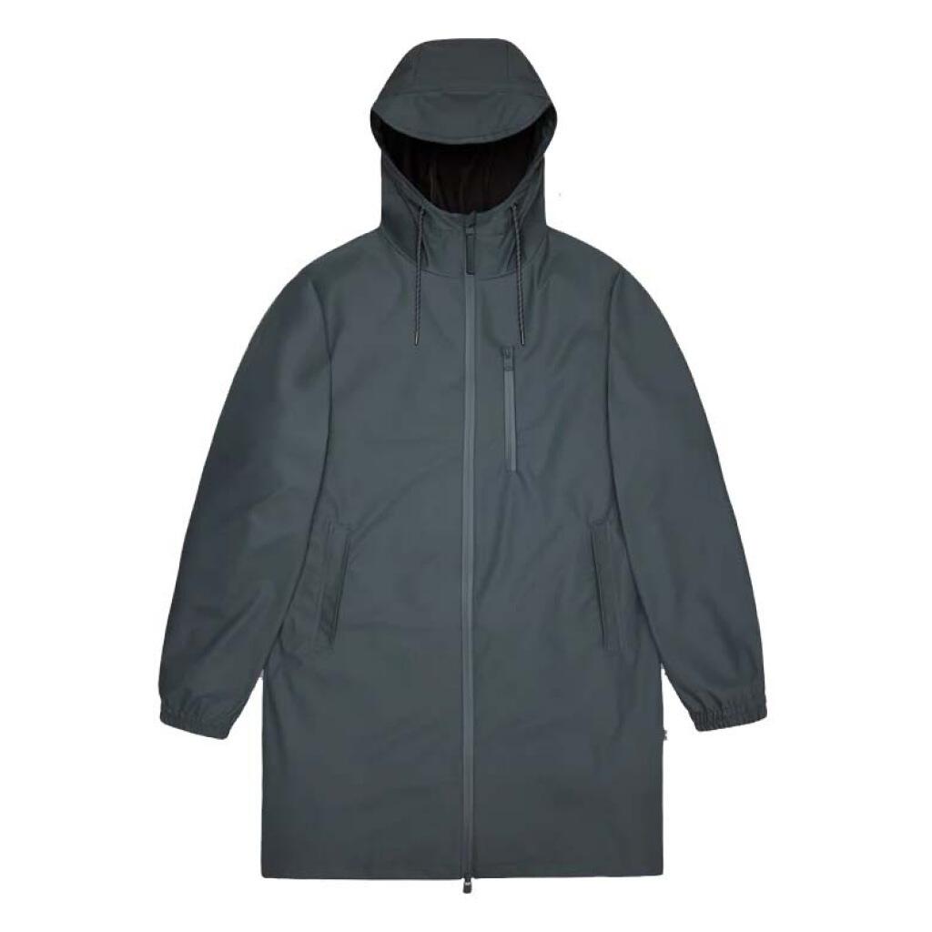 Giacca Rains Modello Long Strom Breaker W3 Colore Blu 2/5
