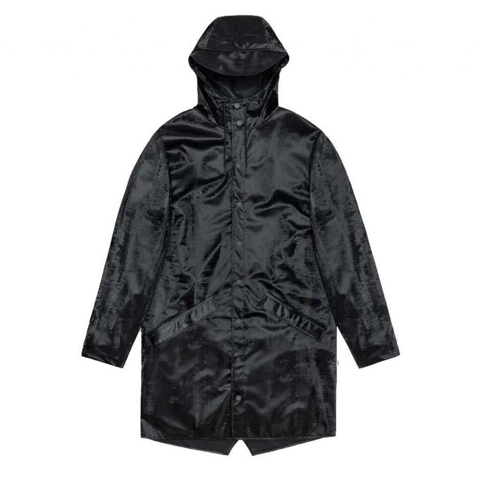 Kurtka RAINS LONG JACKET W3 Czarny