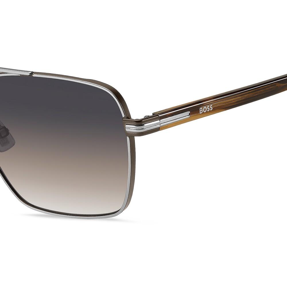 Lunettes de Soleil Hugo Boss 1846/G/S 8OQ en Métal Homme 58 mm 3/3
