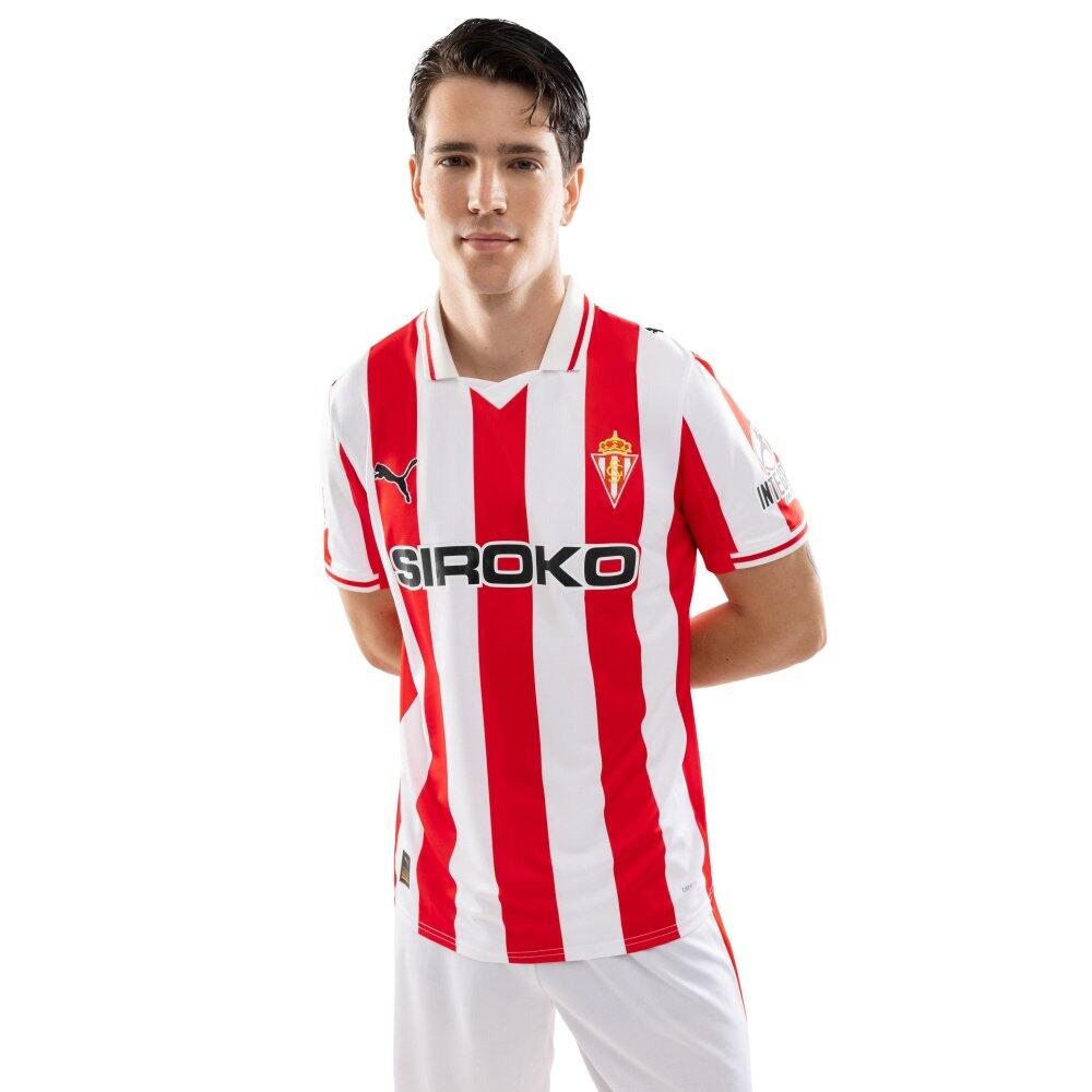 Men & Women Football official real sporting de gijón adult puma jersey Real Spo