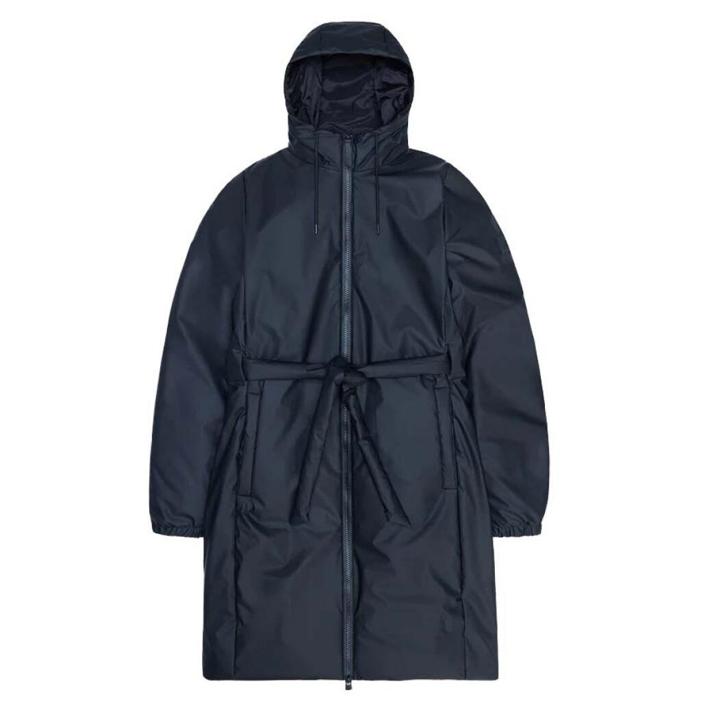 Giacca Rains Modello Lohja Long Insulated Curve J Colore Blu 2/5