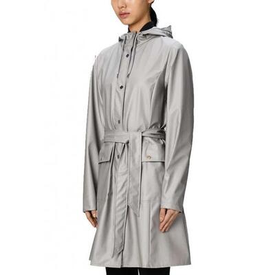 Kurtka RAINS CURVE LONG JACKET W3 Szary