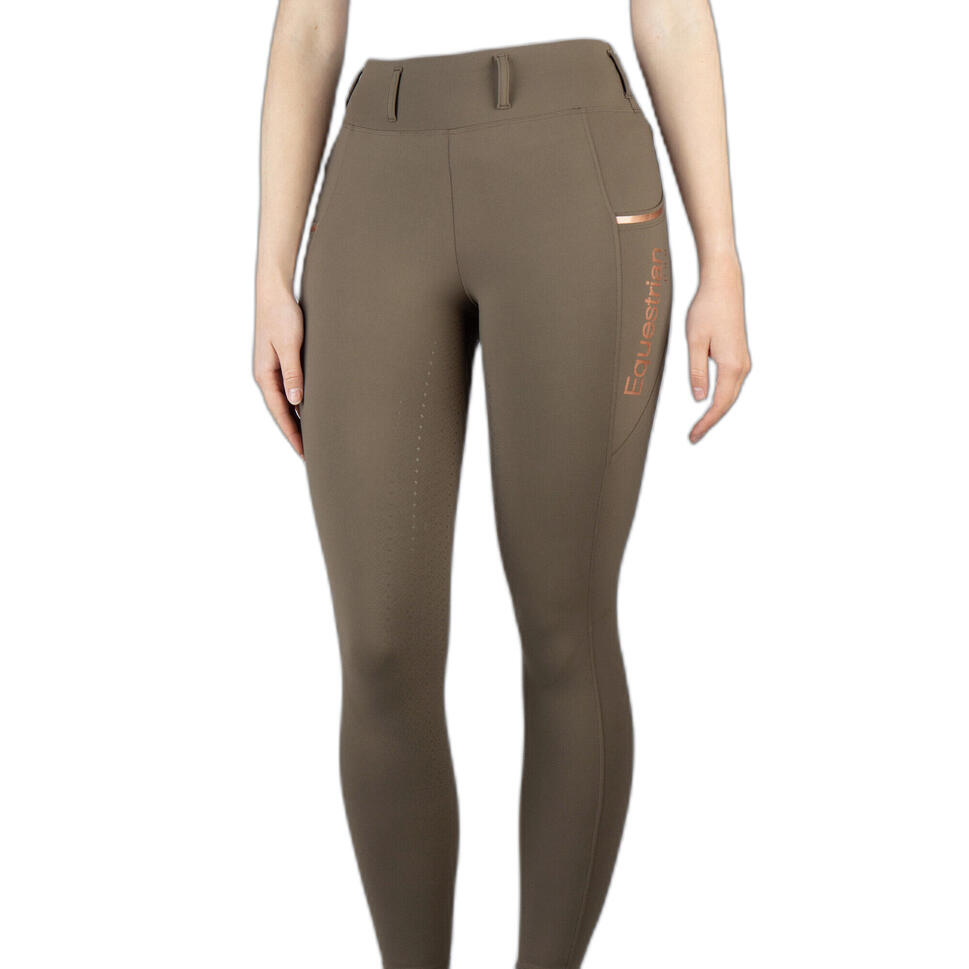 Damskie legginsy jeździeckie o średniej przyczepności Horka Mindy