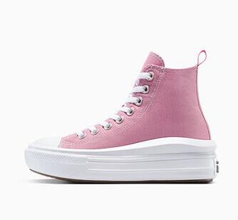 Scarpe donna converse chuck taylor all star move platform - rosa