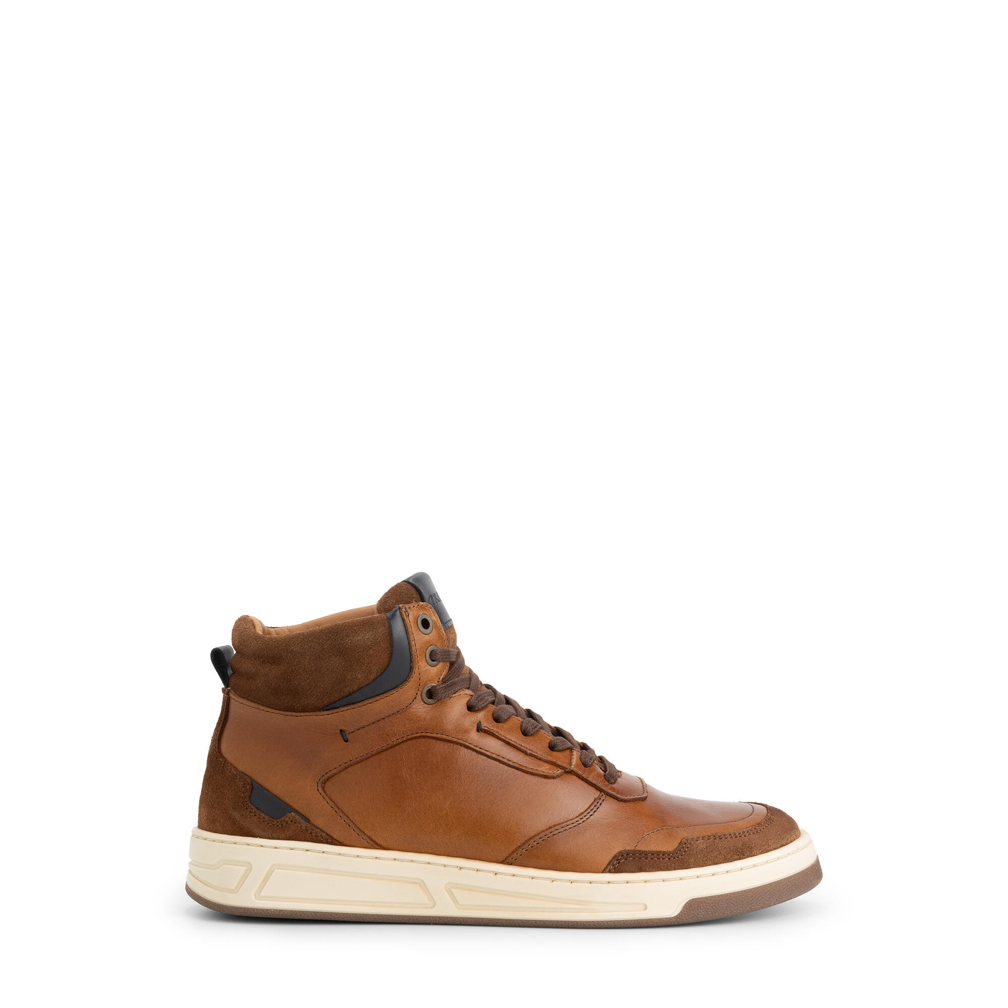 Durham Homme - Baskets mi-hautes - Cuir - Cognac 3/5