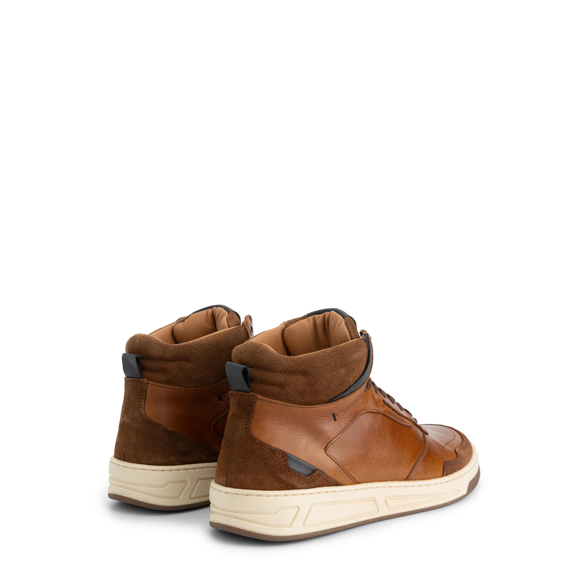 Durham Homme - Baskets mi-hautes - Cuir - Cognac 2/5