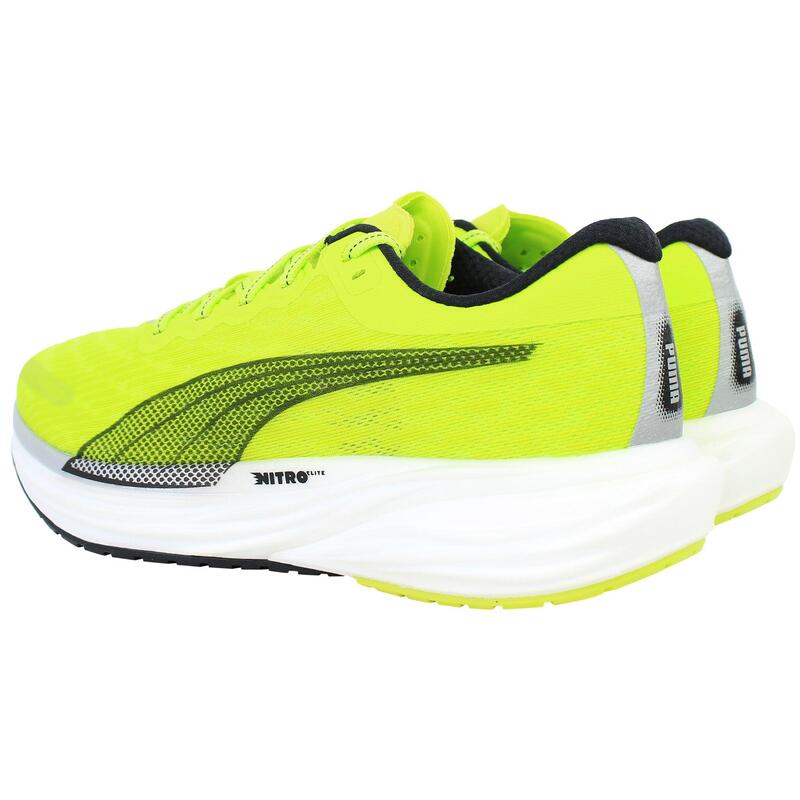 Pantofi alergare pentru barbati Deviate Nitro 2 - verde fluo Lime Pow negru alb
