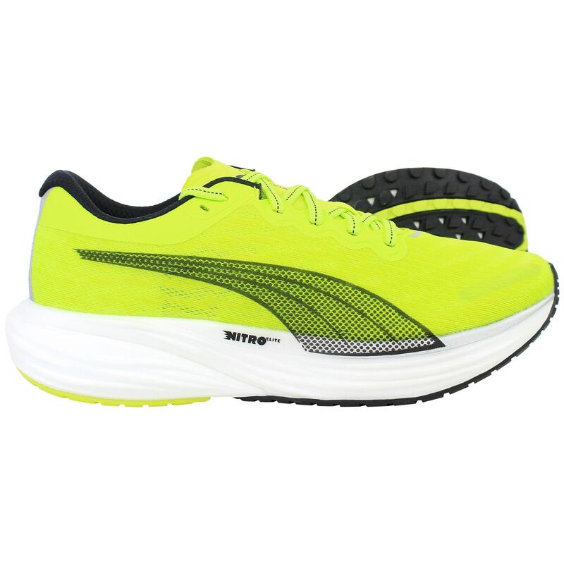 Pantofi alergare pentru barbati Deviate Nitro 2 - verde fluo Lime Pow negru alb