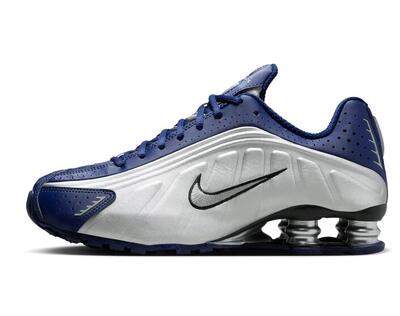 Scarpe uomo nike shox r4 - blu/grigio