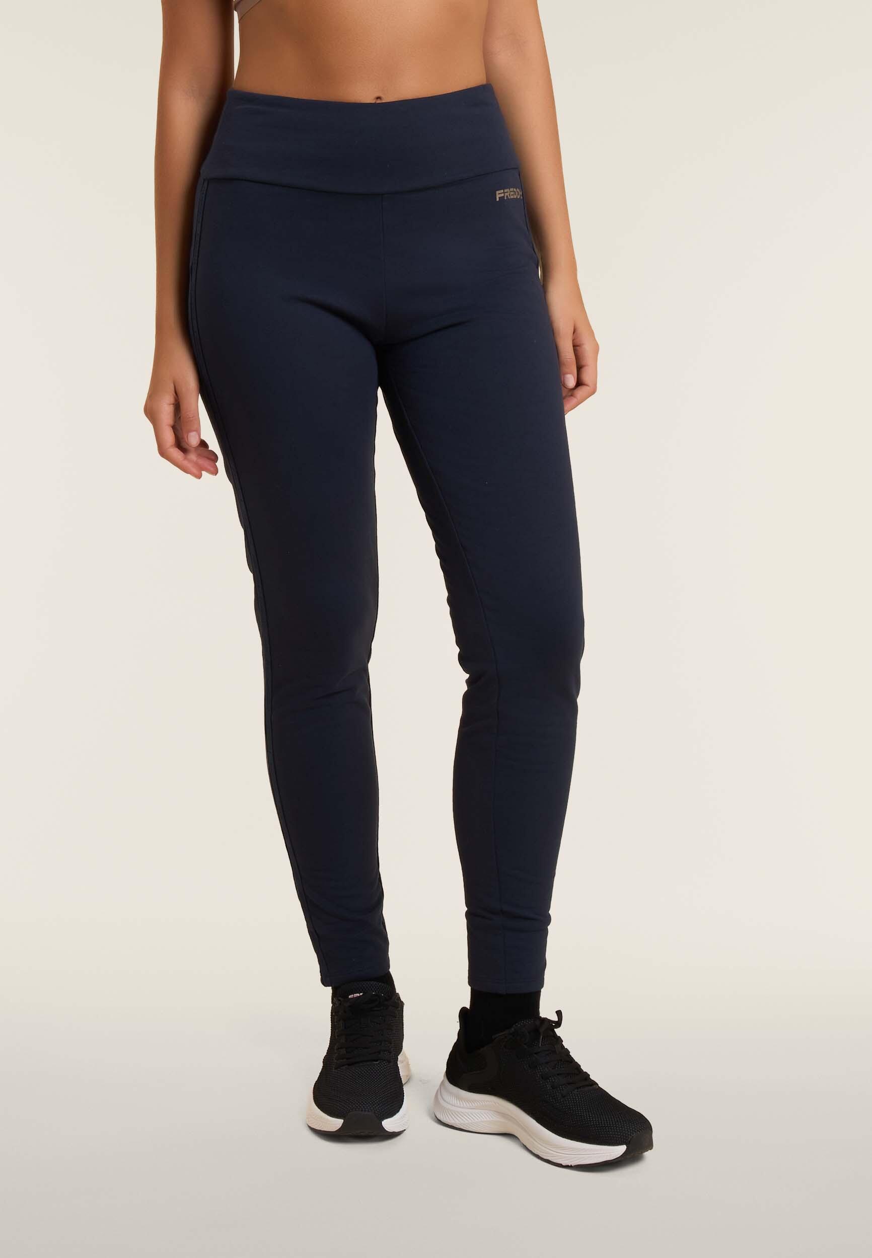 Leggings con bande logate e vita alta 2/4