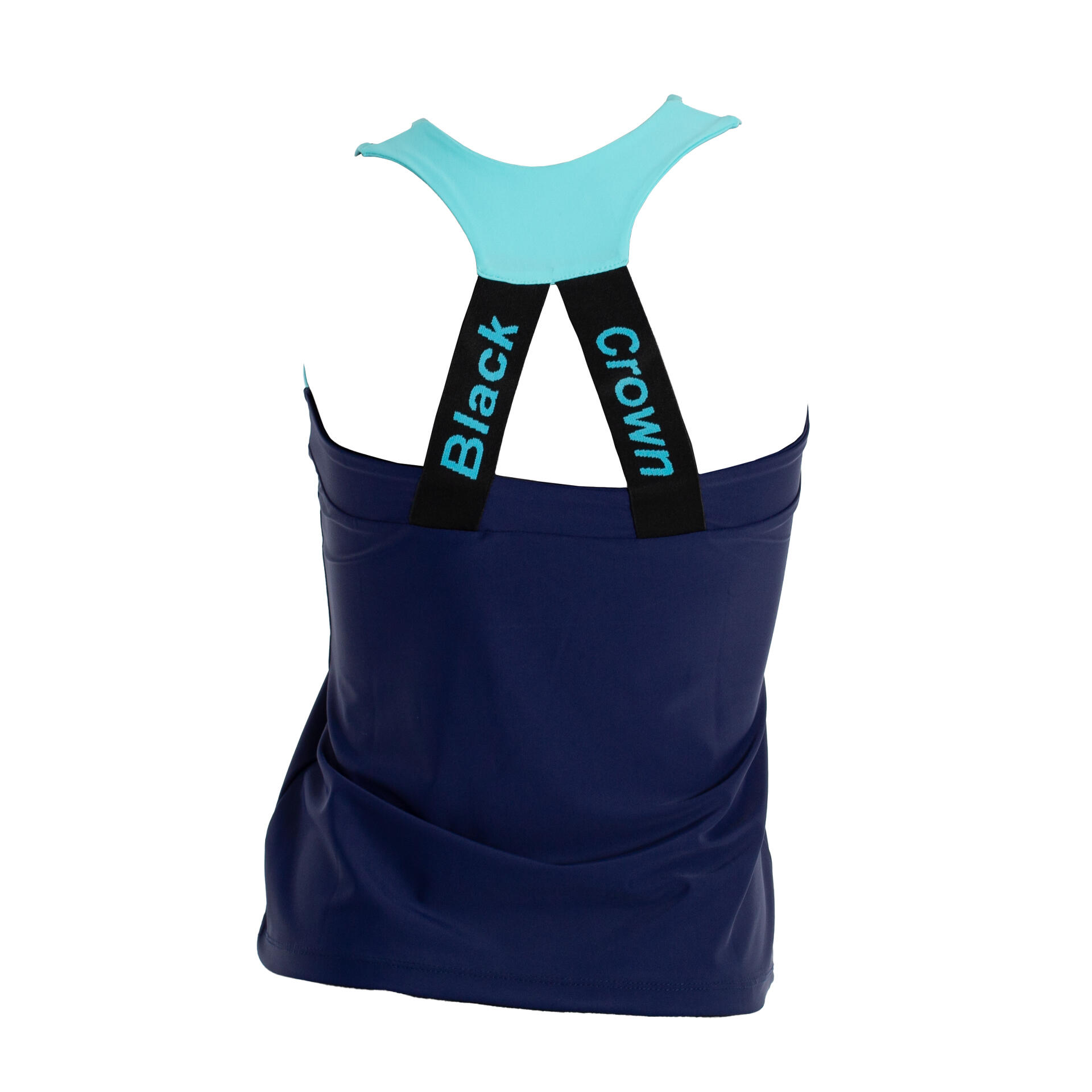 Black Crown Juarez Azul/Turquesa | T-shirt leve de padel para mulher 3/4
