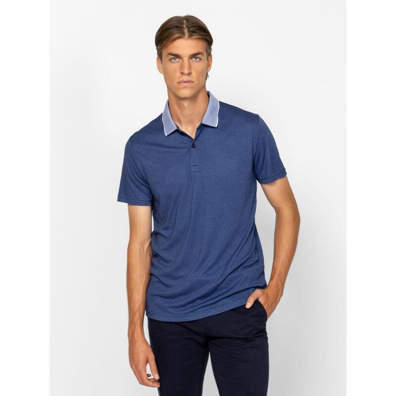 Tricou cu mânecă scurtă, cu guler, pentru bărbați DRANCO