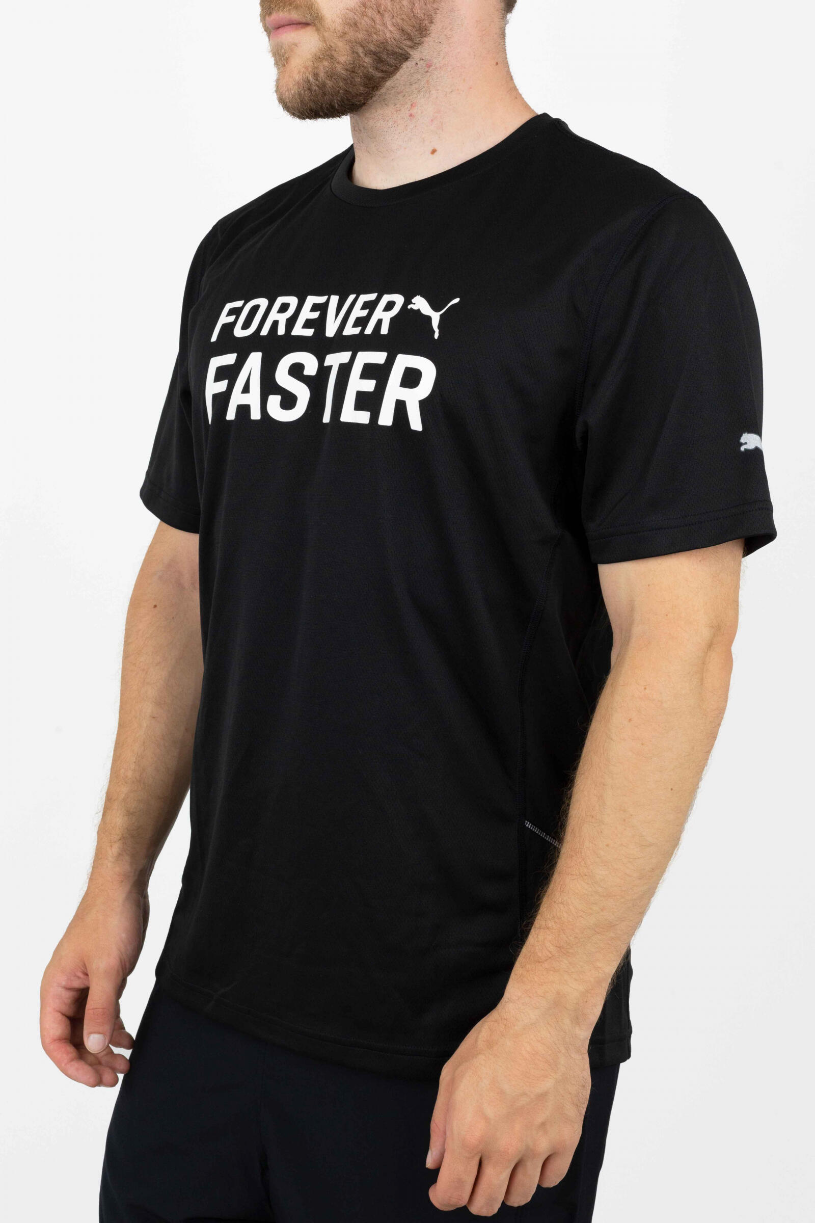 Puma Camiseta Running Logo Negro 2/4