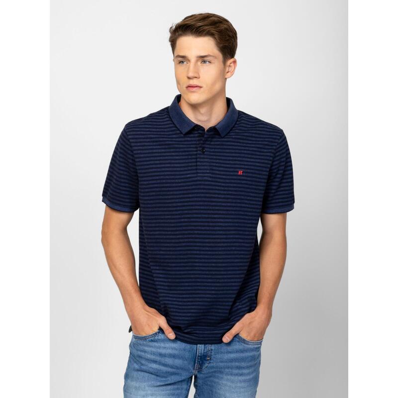 Tricou cu mânecă scurtă, cu guler, pentru bărbați DABLISH