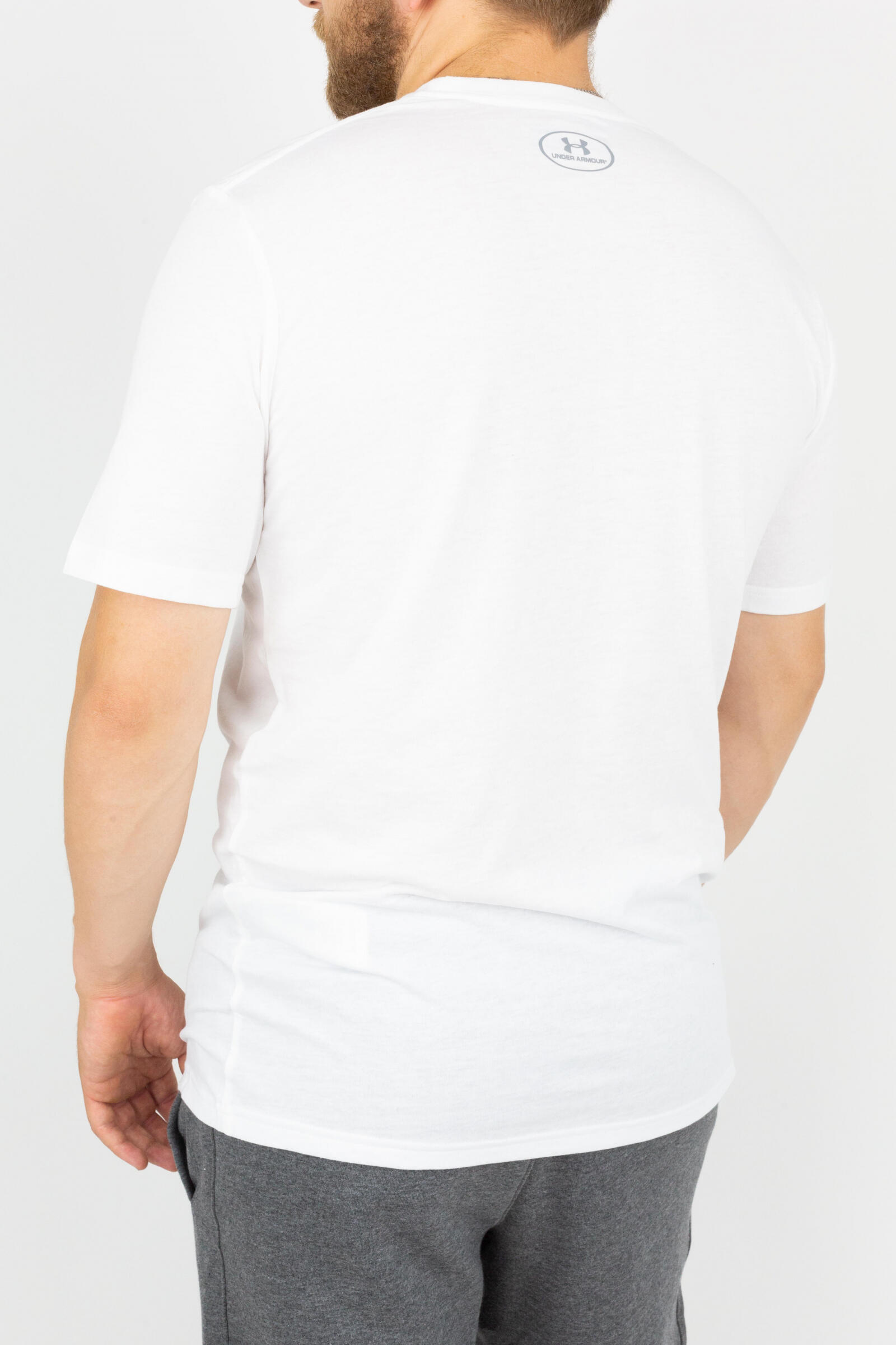 Under Armour Camiseta Con Logotipo Grande Blanco 3/4
