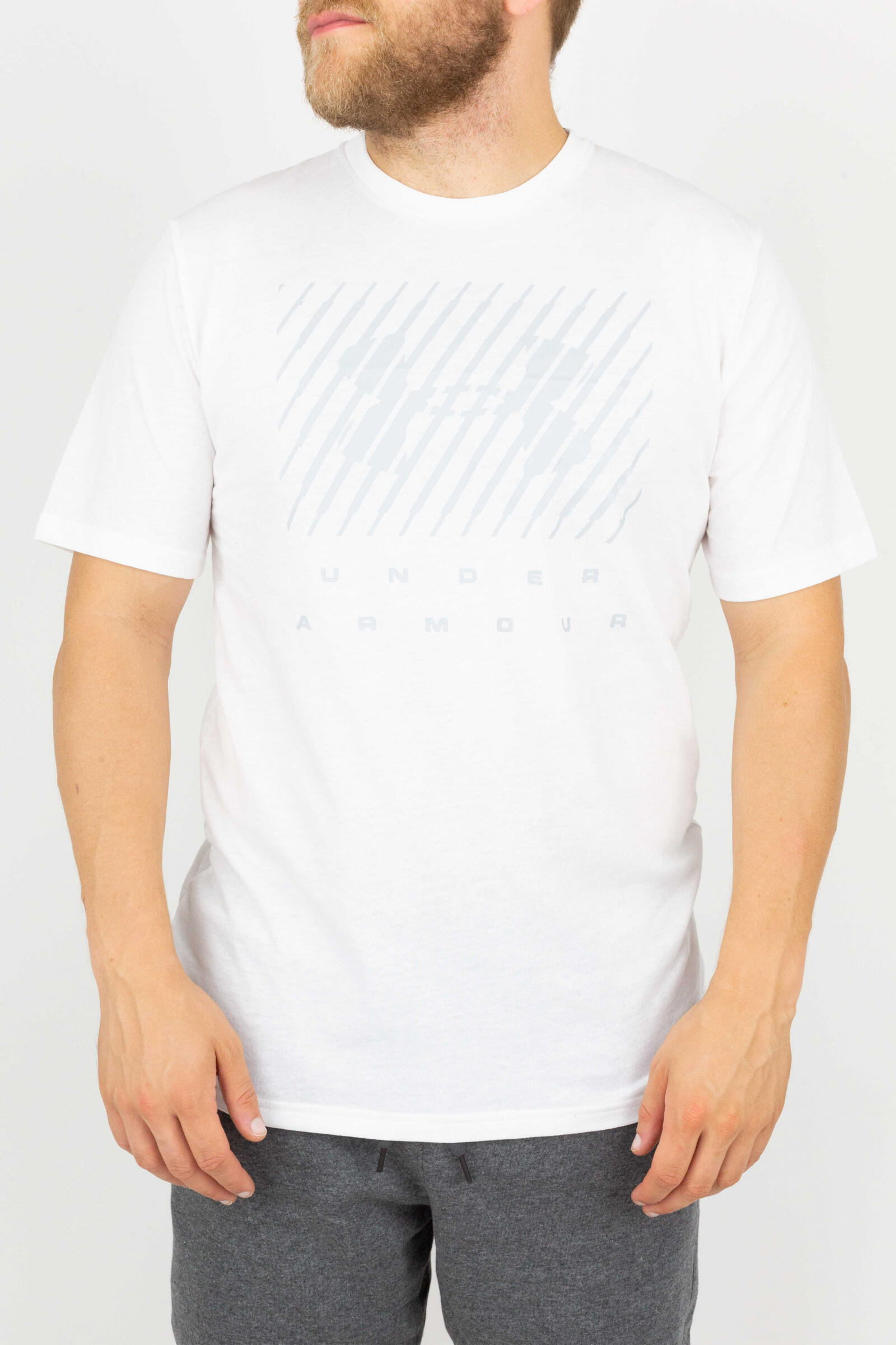 Under Armour Camiseta Con Logotipo Grande Blanco 2/4