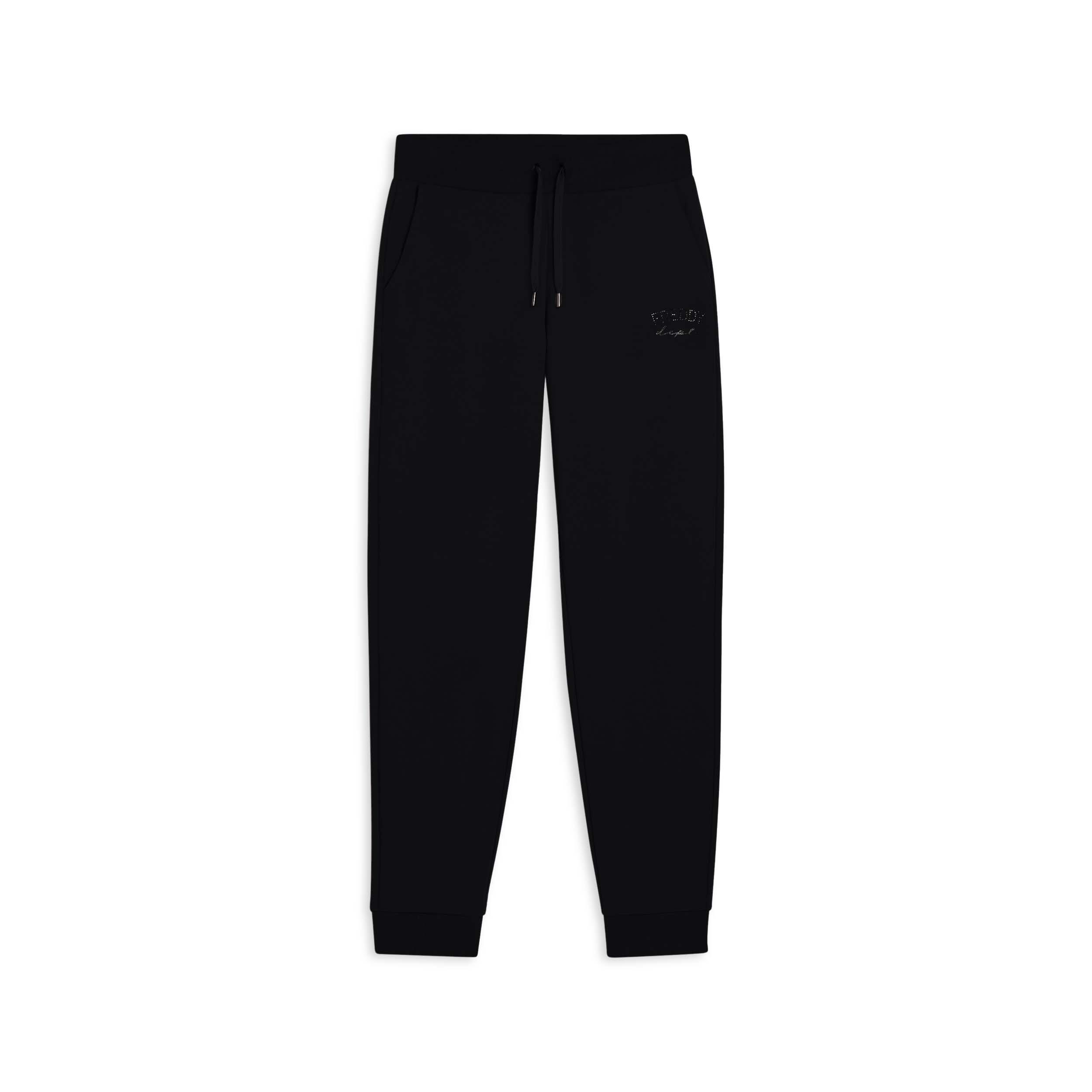 Freddy - Pantalon De Sport Caractérisé Par Un Bord Avec Bandes Aux Chevilles Et Cordon - Pantalons - Noir - Decathlon