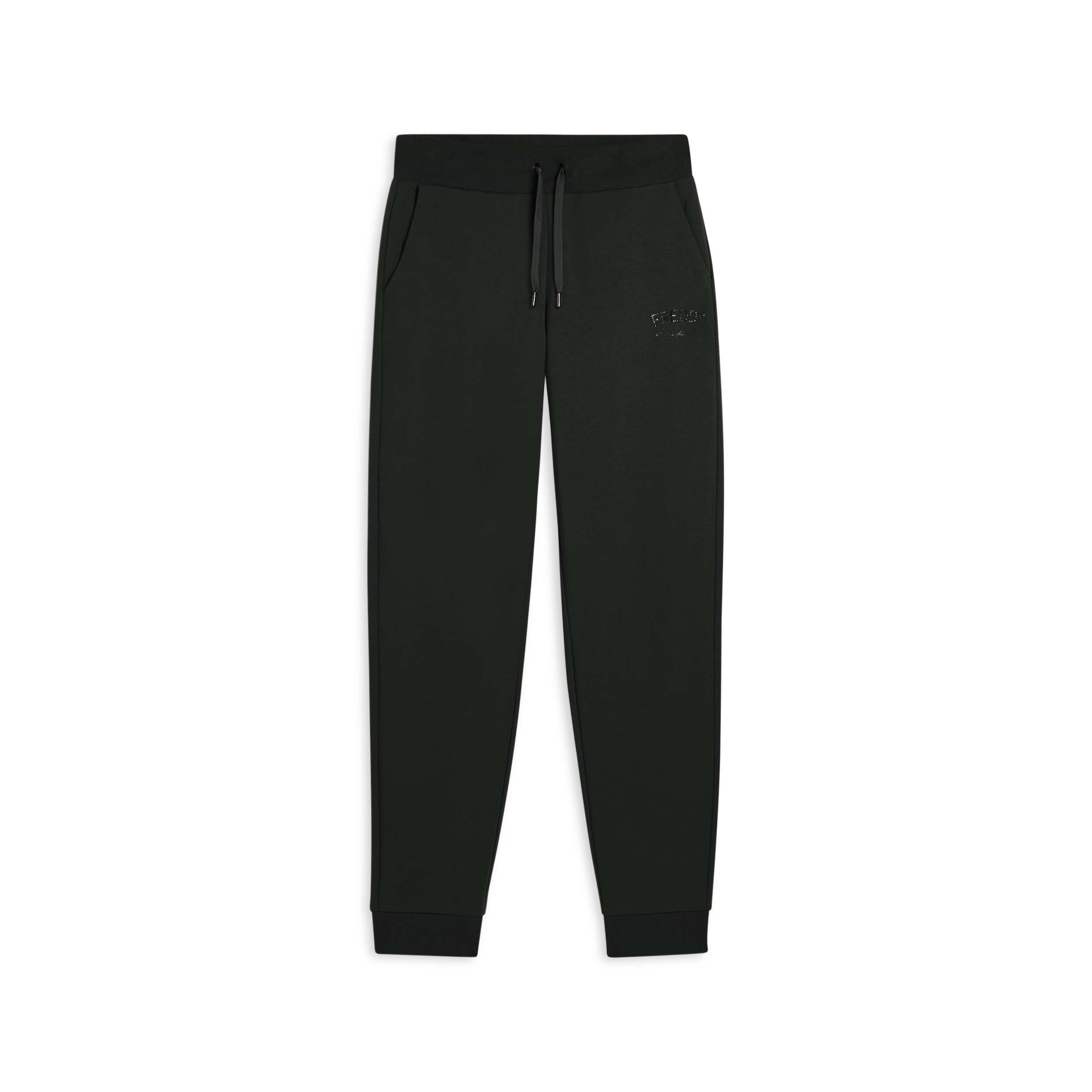 Freddy - Pantalon De Sport Caractérisé Par Un Bord Avec Bandes Aux Chevilles Et Cordon - Pantalons - Vert - Decathlon