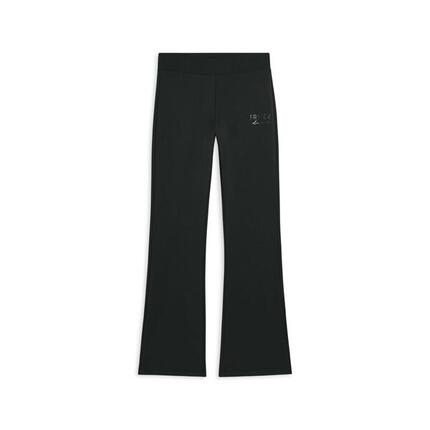 Pantalon flare en molleton élastique