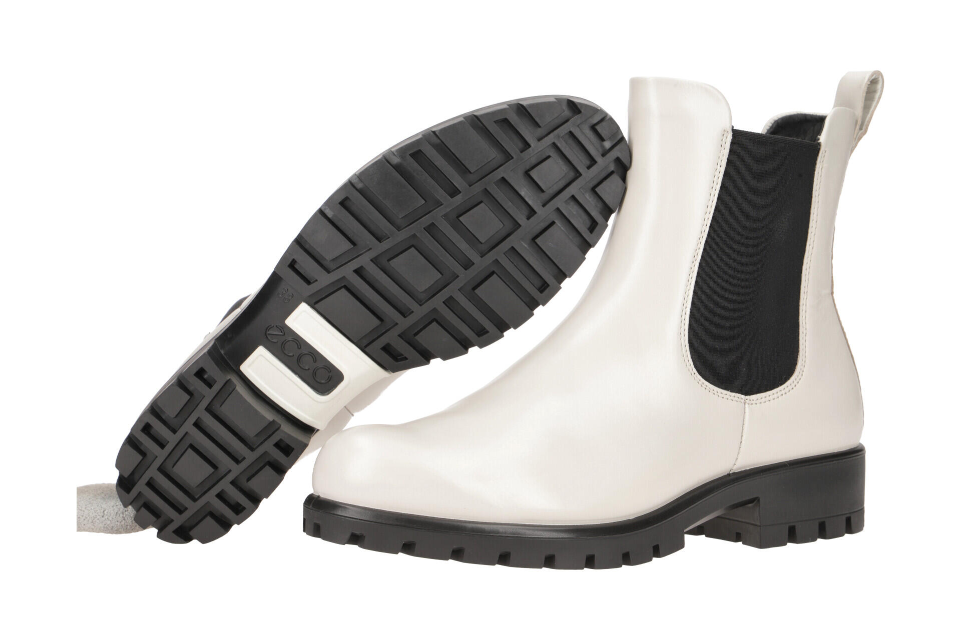 Bottes Ecco Modtray Limestone En Cuir Véritable Naturel 3/7