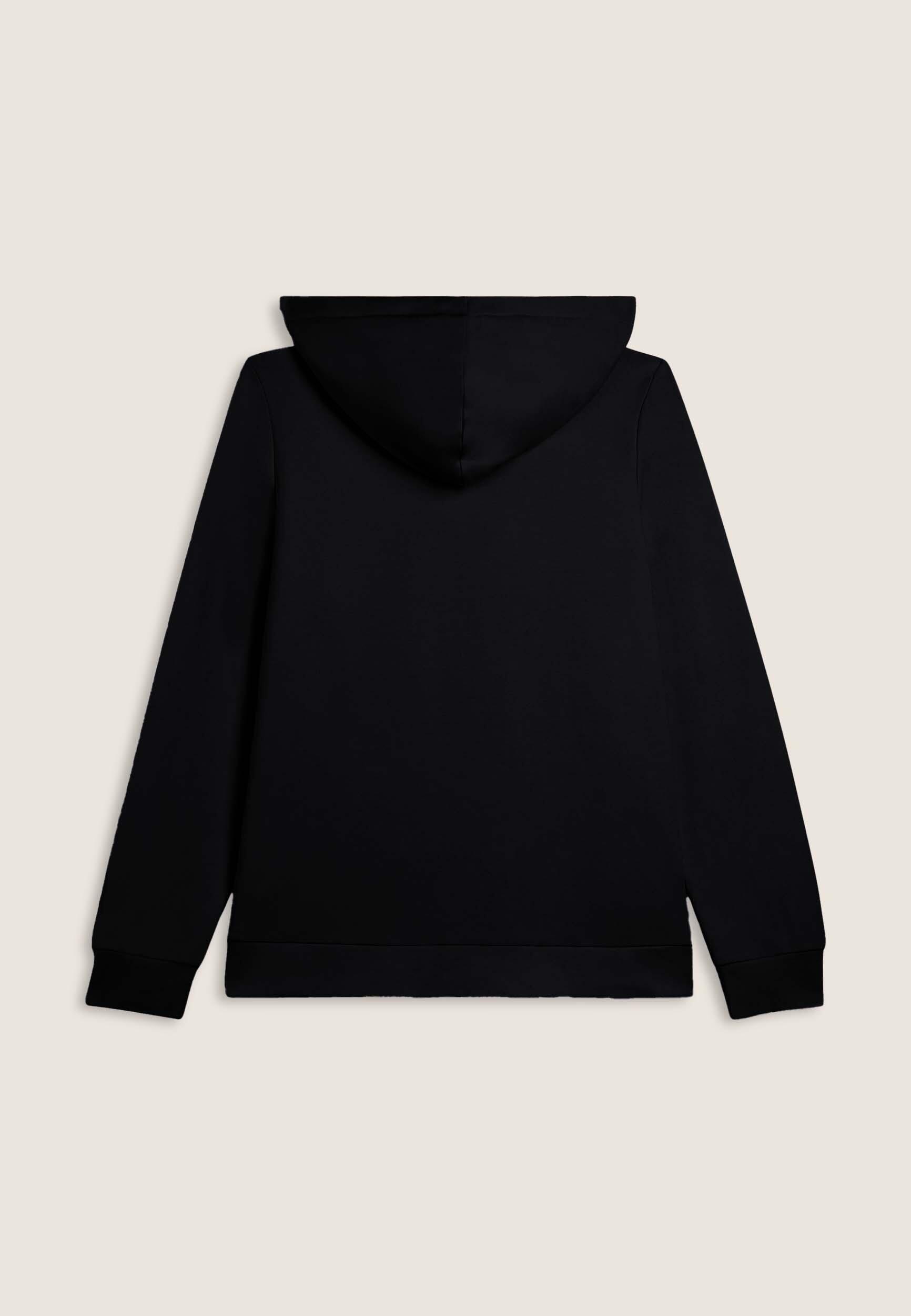 Felpa sportiva da donna cappuccio e zip con strass bicolore 2/3