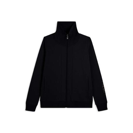 Felpa con zip e collo alto risvoltabile