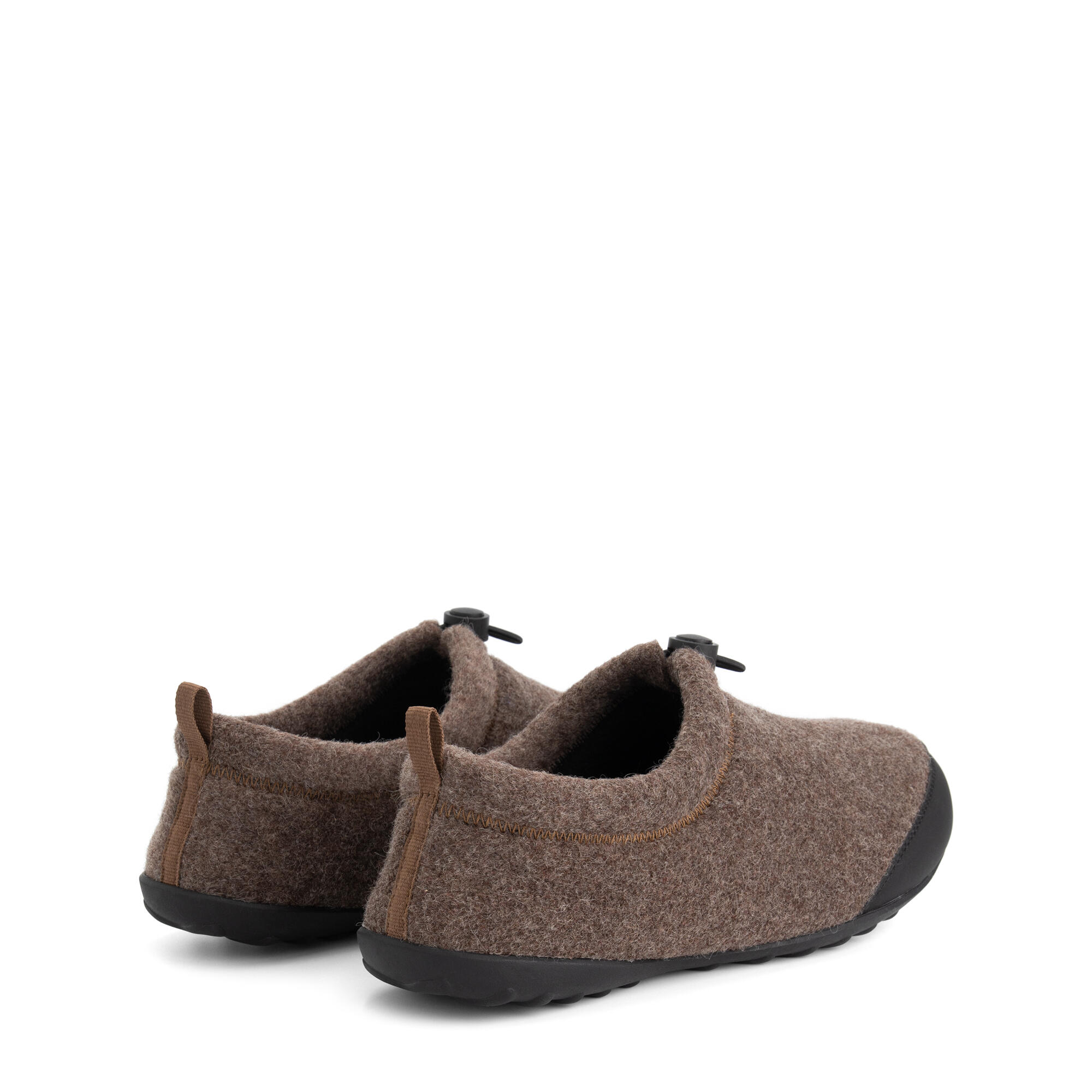 Pantofole da uomo Back2Home - Lana - Marrone 2/5