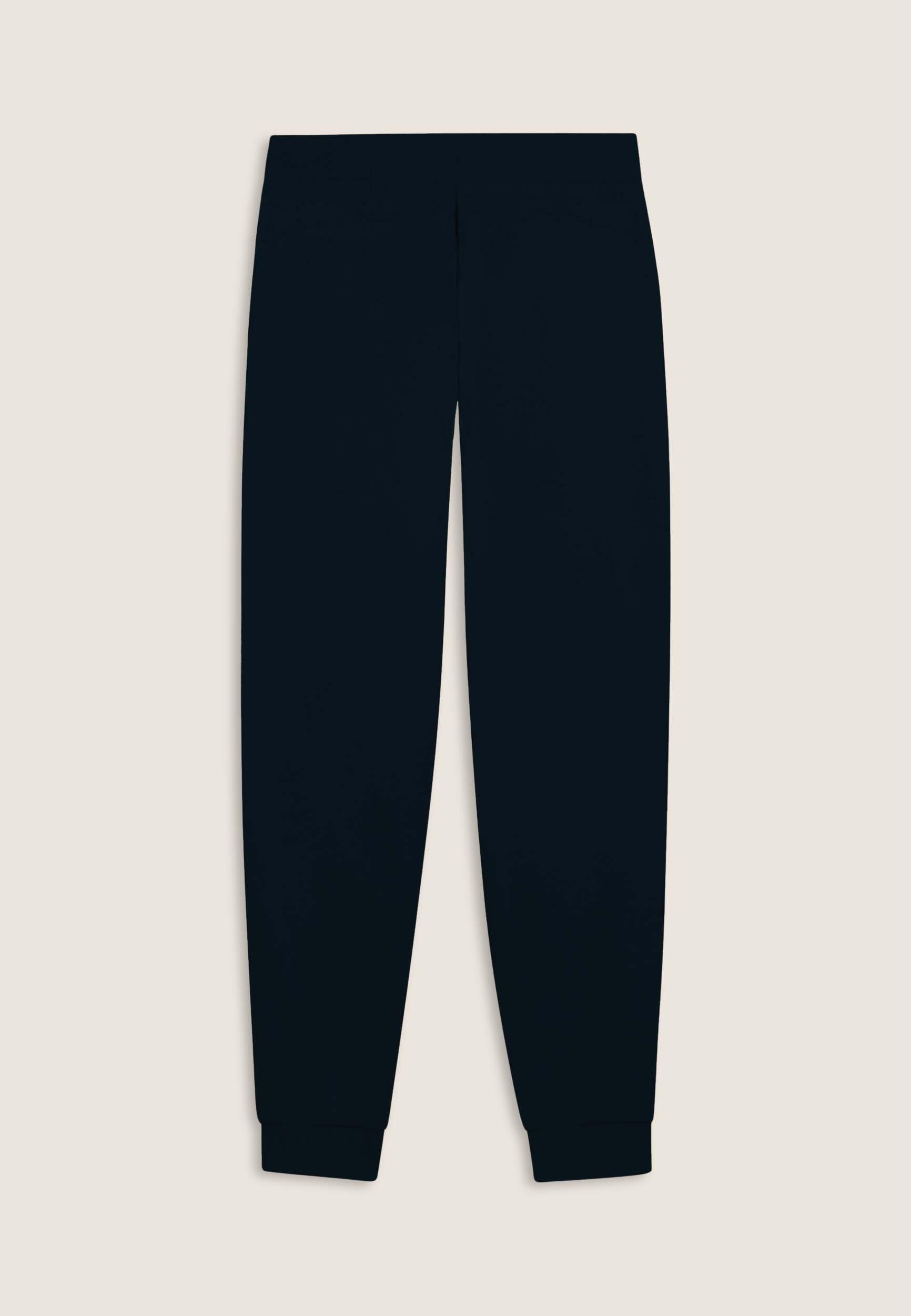 Pantaloni con fondo a costina e bande logate 2/3