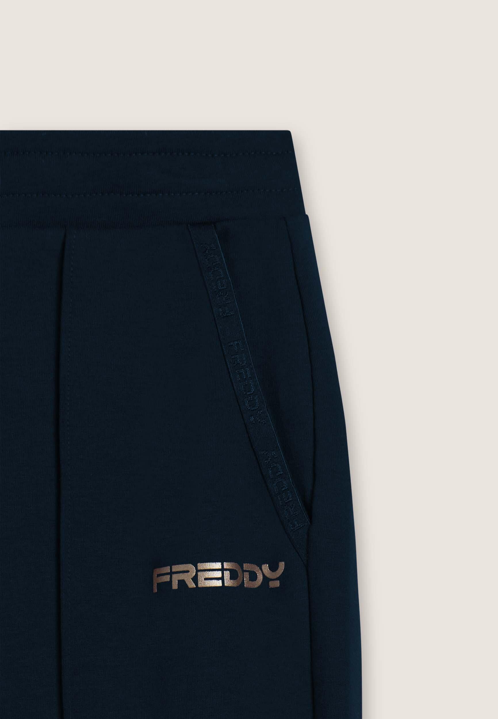 Pantaloni con dettaglio logato e fondo dritto 3/3