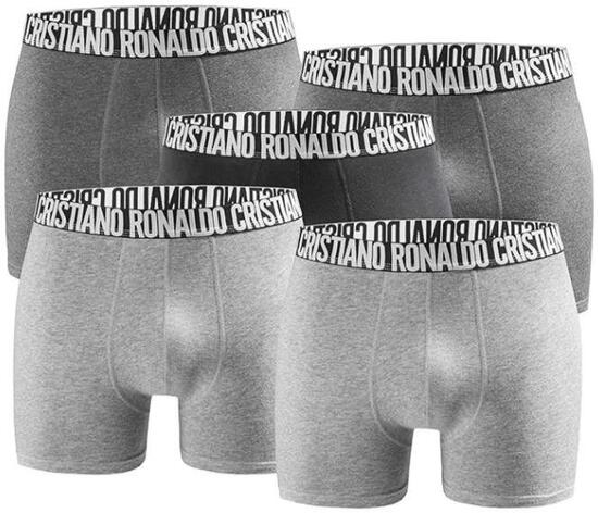 CR7 Herren Boxershorts 5er-Pack Anthrazit L