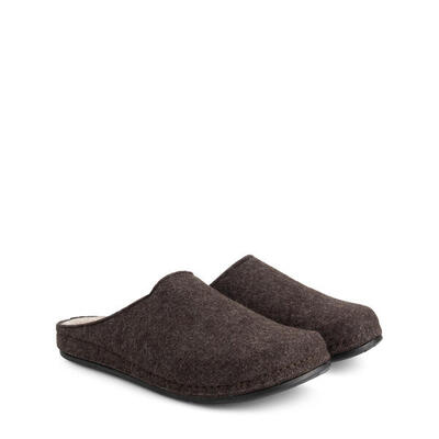 Come Home Herren - Hausschuh - Wolle - Braun