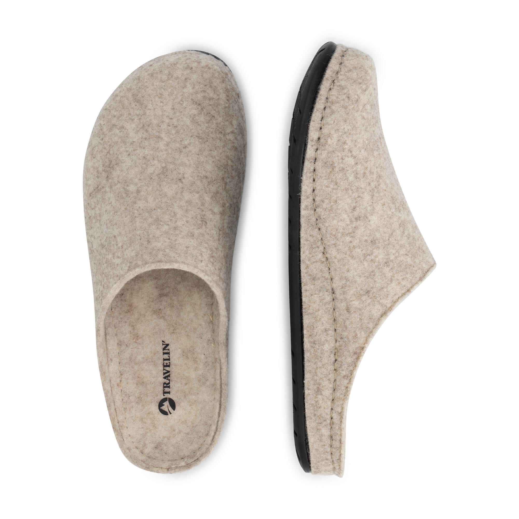 Pantuflas Come Home hombre - Lana - Marrón 4/5