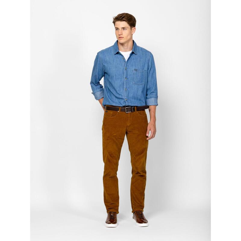 Pantaloni lungi din in pentru bărbați FUMIL