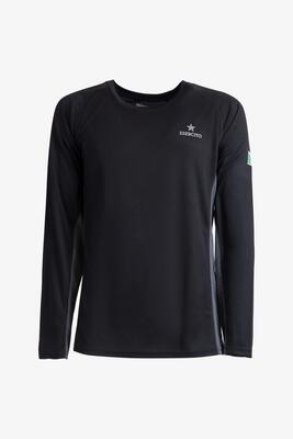 Esercito Sportswear T-shirt tecnica running maniche lunghe nera uomo