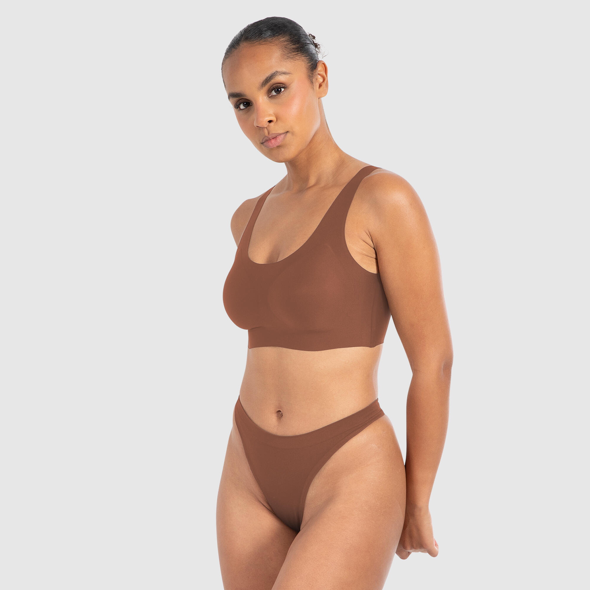 Damen Bralette mit Cups Nysa Braun 2/5