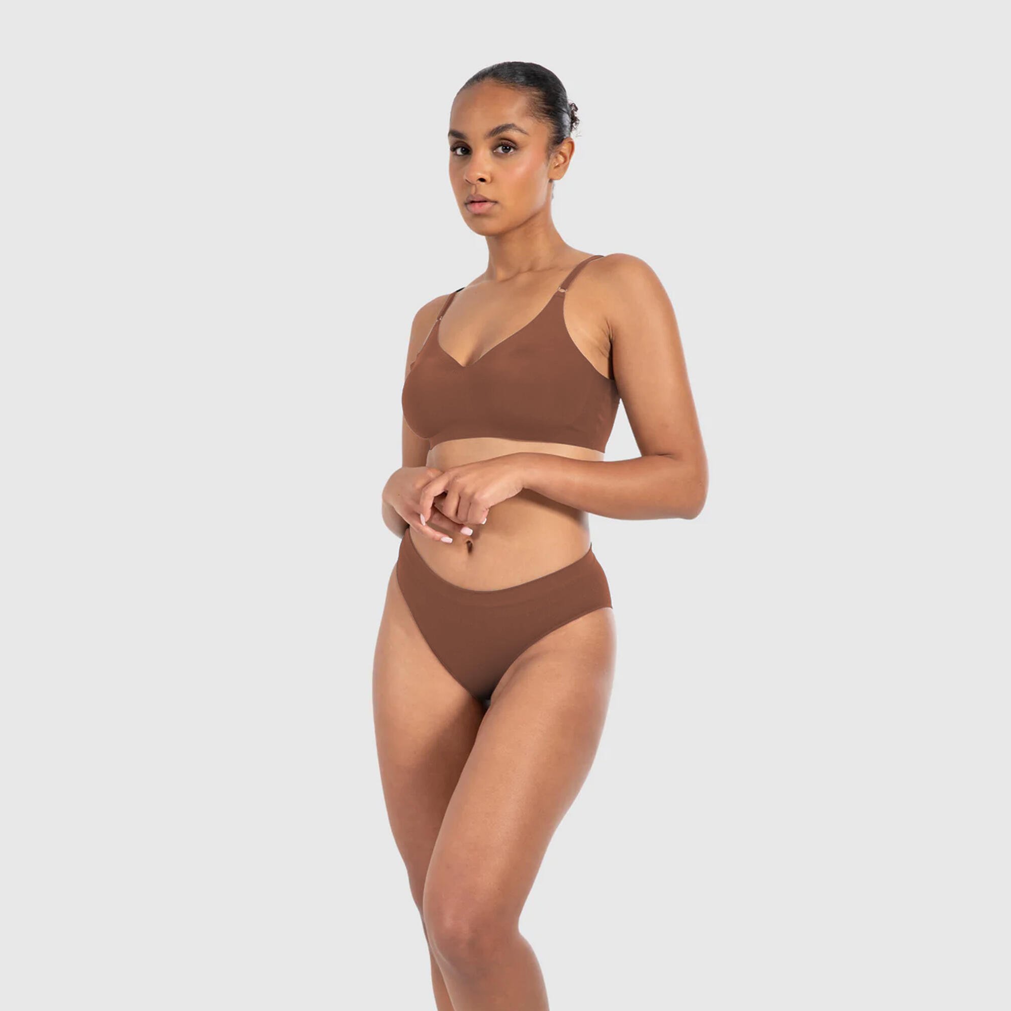 Damen Slip Nysa Braun 3/5