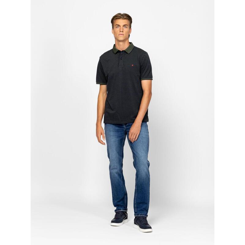 Tricou cu mânecă scurtă, cu guler, pentru bărbați DABLISH