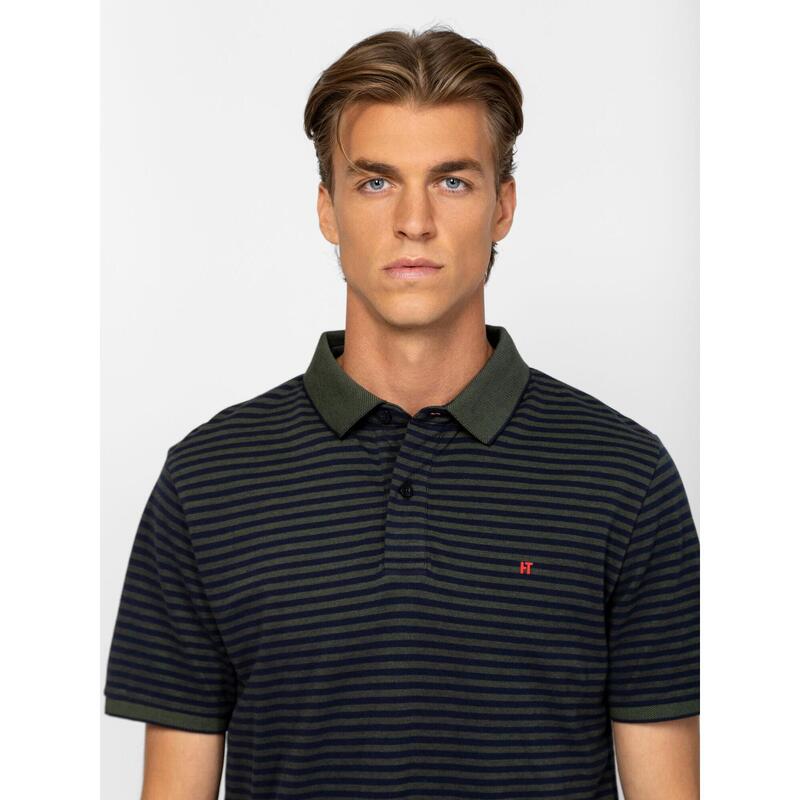 Tricou cu mânecă scurtă, cu guler, pentru bărbați DABLISH