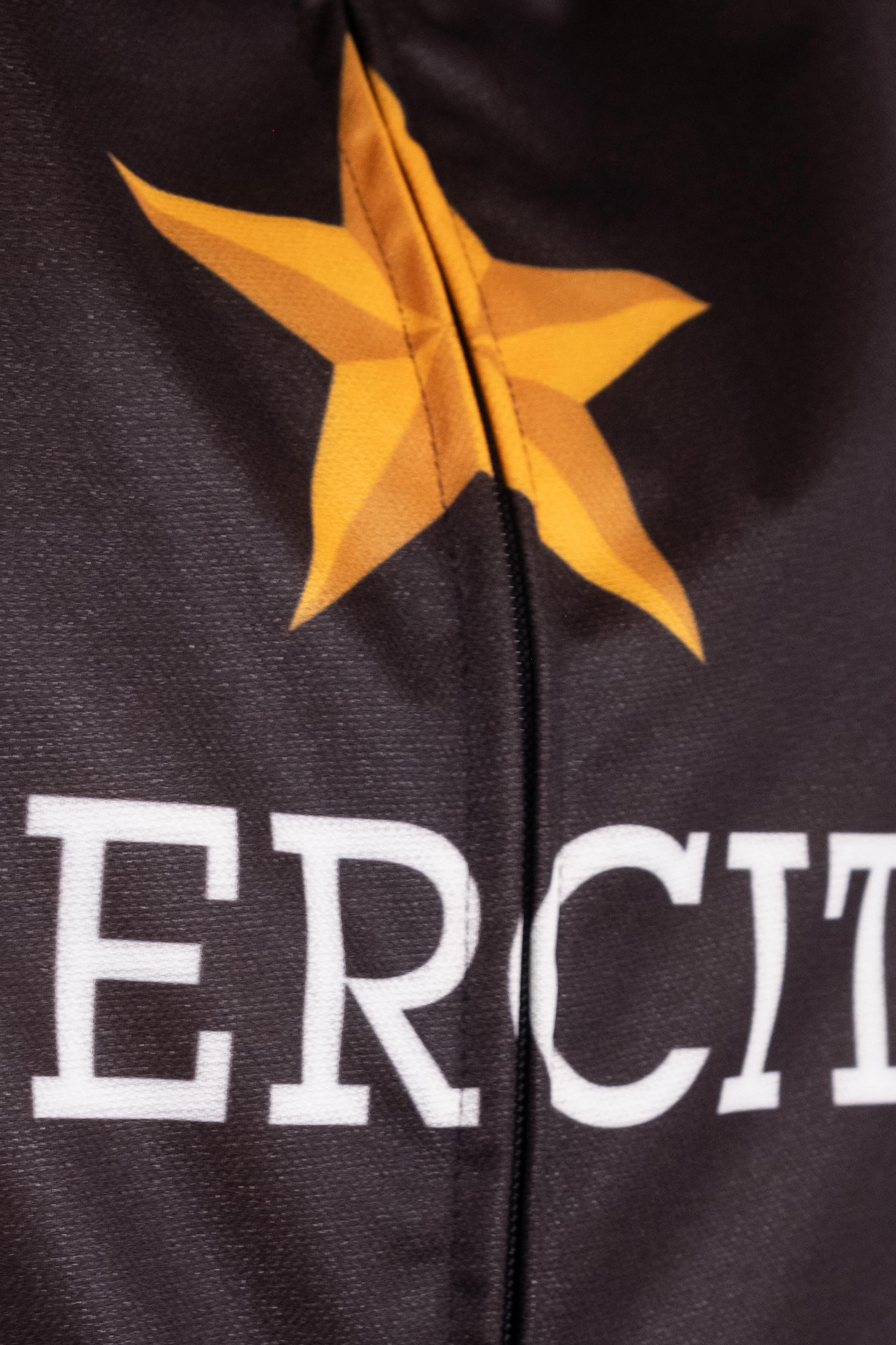Gilet Ciclismo Esercito antivento con zip nero uomo 3/4