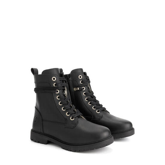 Kafjord Femmes - Bottines à lacets - Doublure en laine - Noir