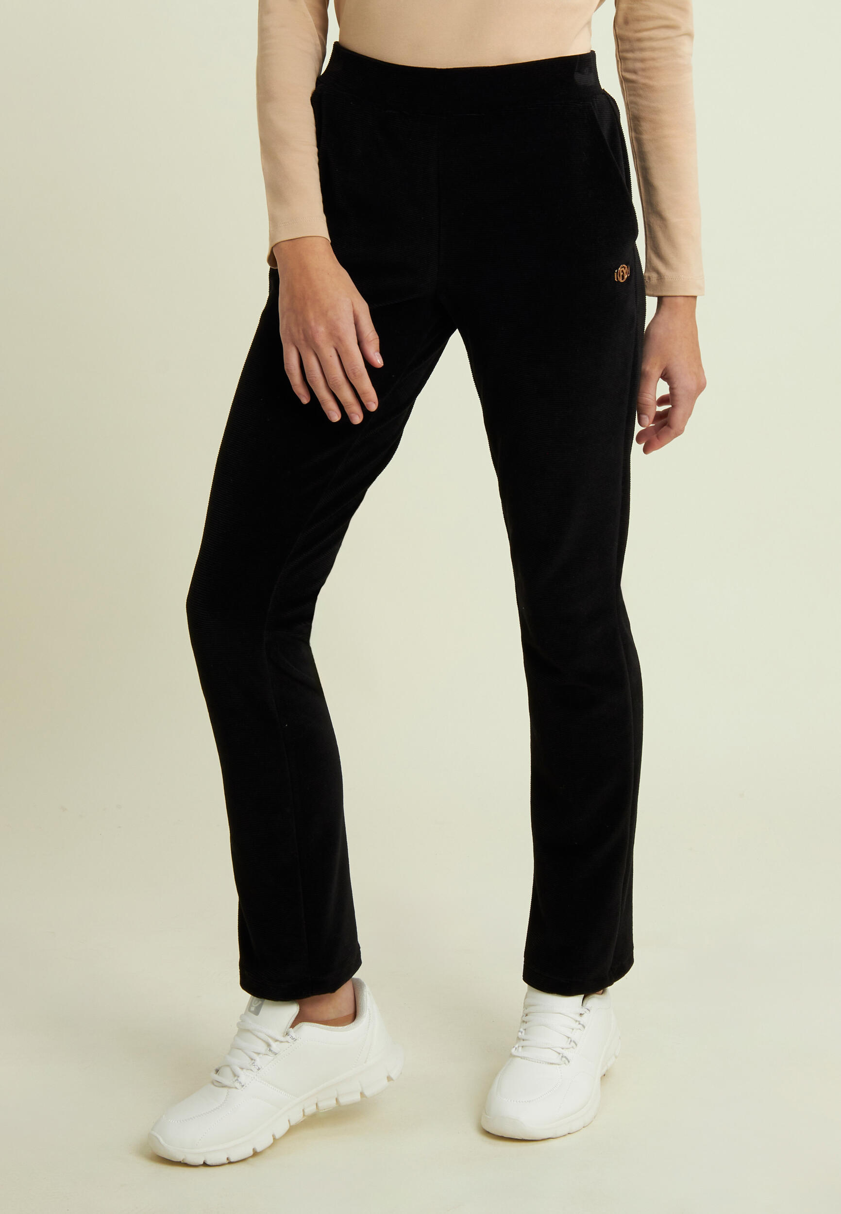 Pantalon droit en chenille 2/5