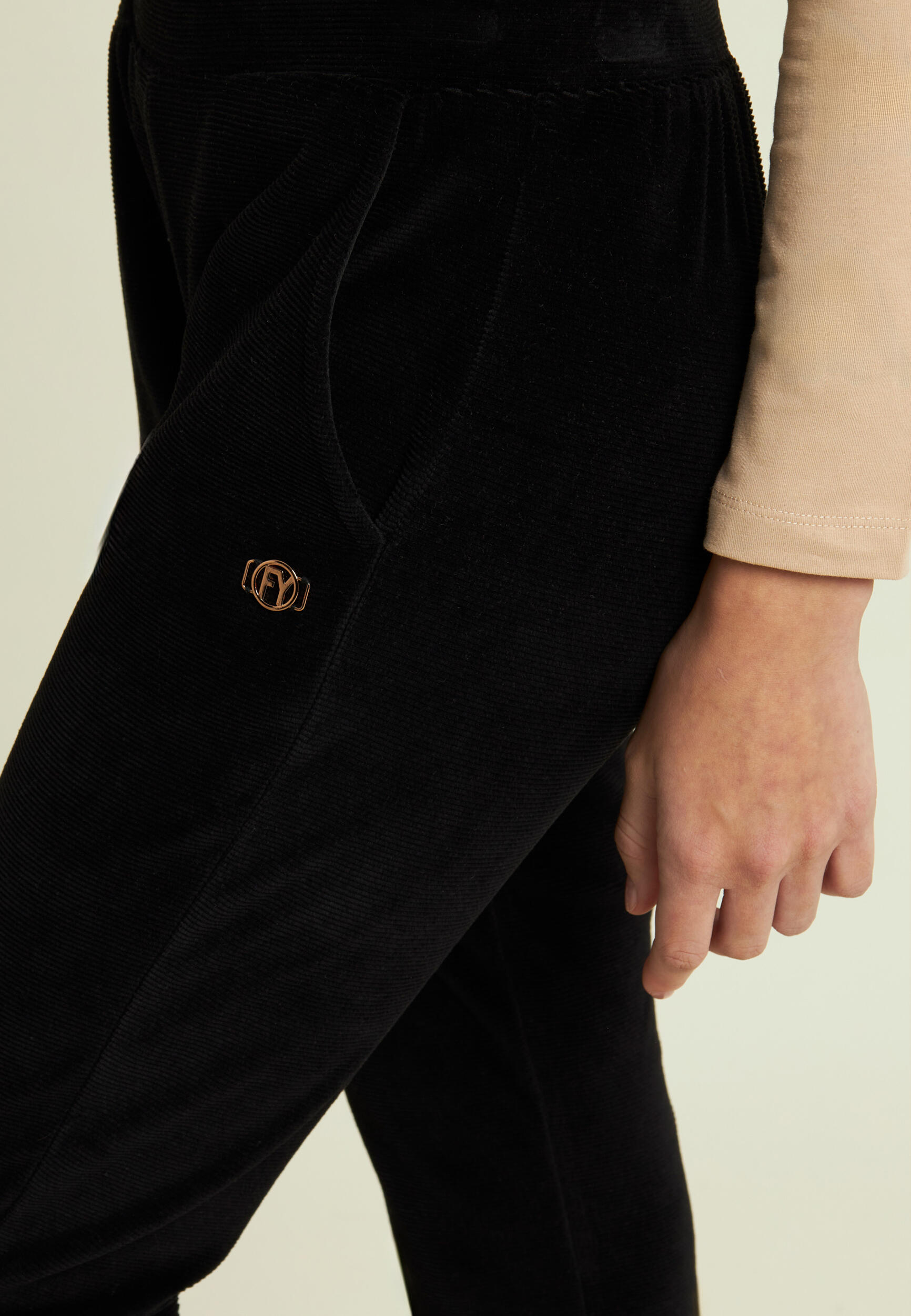 Pantalon droit en chenille 4/5