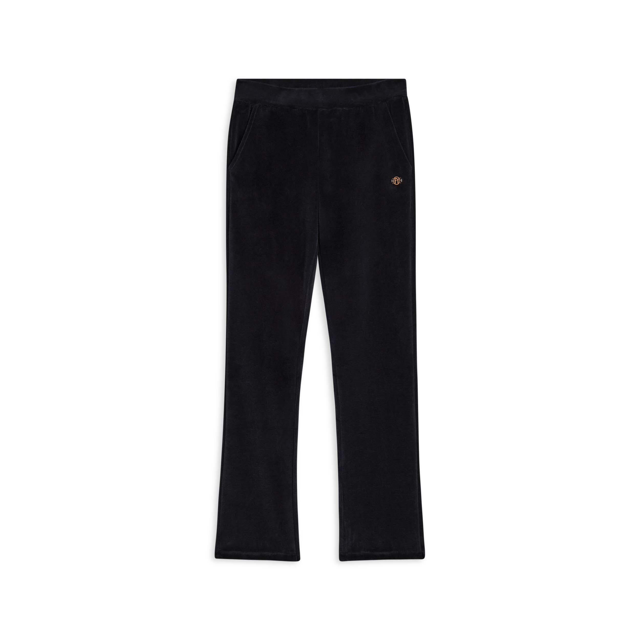Freddy - Pantalon Droit En Chenille - Pantalons - Noir - Decathlon
