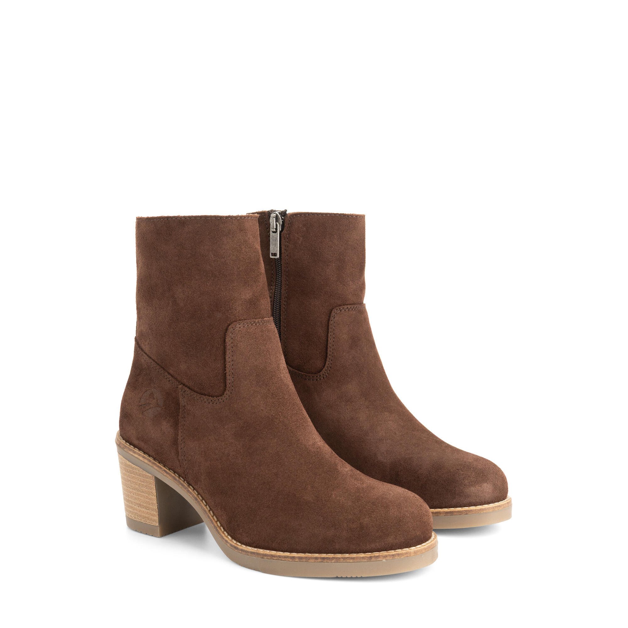 Travelin' - Indre Femmes - Bottines - Cuir - Marron Foncé - Bottes - Marron - Decathlon
