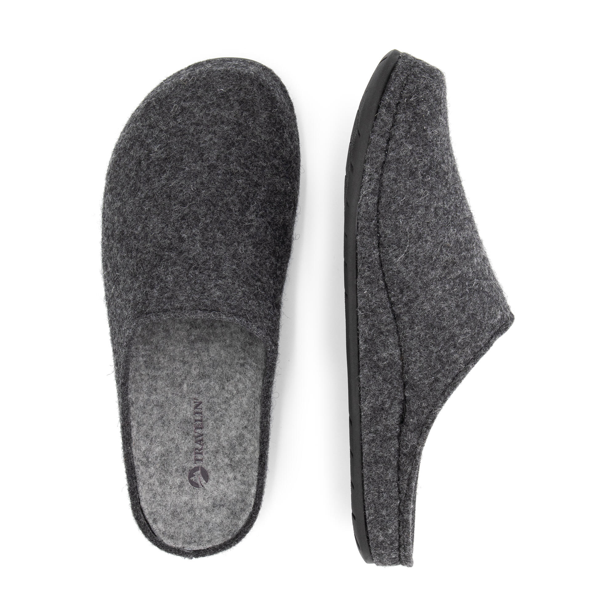 Pantuflas Come Home hombre - Lana - Marrón 4/5
