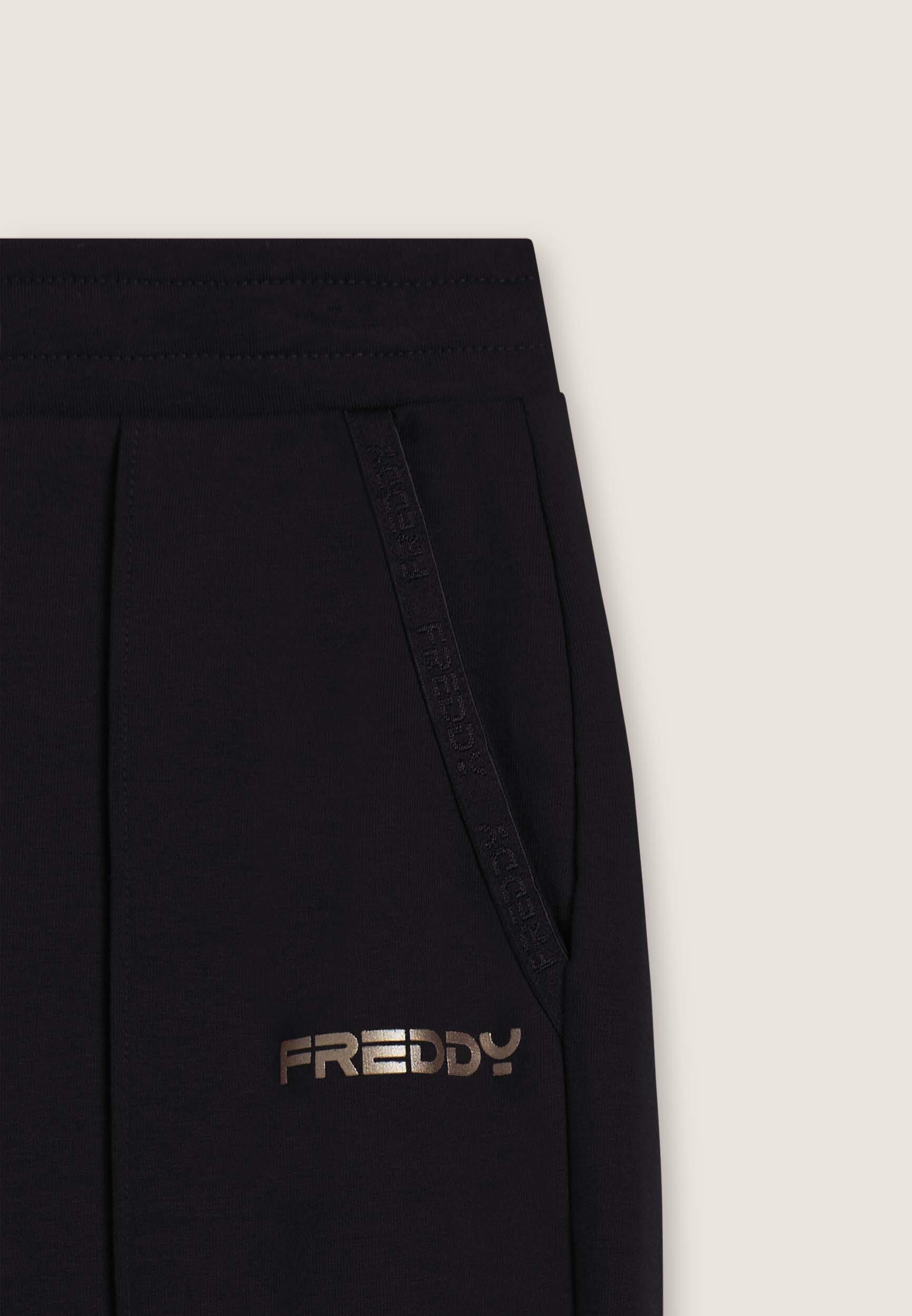 Pantaloni con dettaglio logato e fondo dritto 3/3